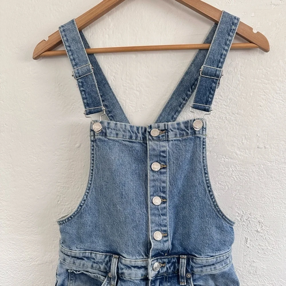 Free People We The Free Shelby Overall in Light Wash